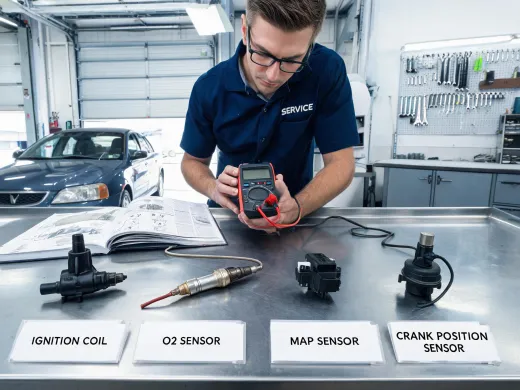 Independent repair workshop diagnostic bench