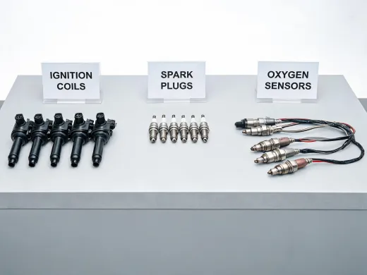 Regional distributor counter with electrical parts