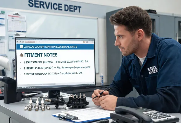 Parts counter fitment confirmation